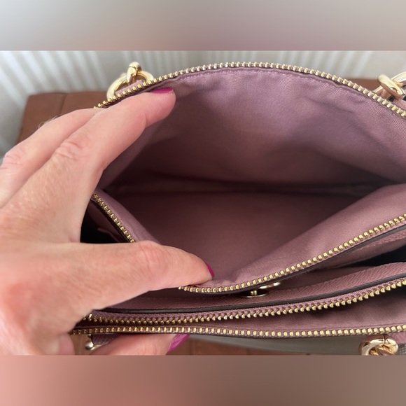 COACH MINI BROOKE CARRYALL in COLORBLOCK Dusty Rose Style # F31994 - Picture 8 of 14